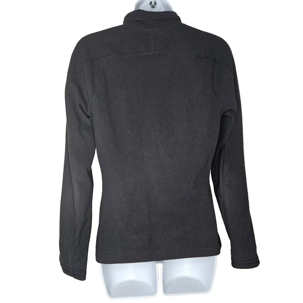 The North Face 1/4 Zip Fleece Pullover Women's Small‎ Black Pocket Outdoor